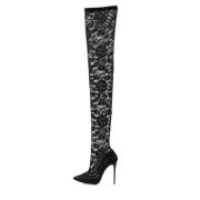 Pre-owned Lace boots Dolce & Gabbana Pre-owned , Black , Dames