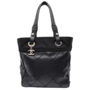 Pre-owned Leather chanel-bags Chanel Vintage , Black , Dames