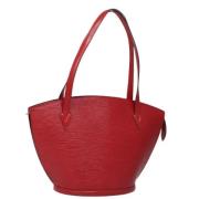 Pre-owned Leather shoulder-bags Louis Vuitton Vintage , Red , Dames