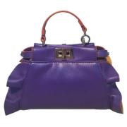 Pre-owned Leather fendi-bags Fendi Vintage , Purple , Dames