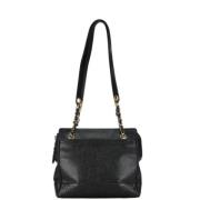 Pre-owned Leather chanel-bags Chanel Vintage , Black , Dames