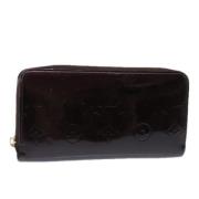 Pre-owned Leather wallets Louis Vuitton Vintage , Red , Dames