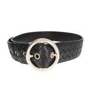 Pre-owned Leather belts Bottega Veneta Vintage , Black , Dames