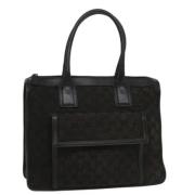 Pre-owned Canvas handbags Gucci Vintage , Black , Dames