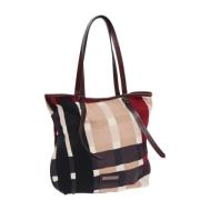 Pre-owned Canvas shoulder-bags Burberry Vintage , Beige , Dames