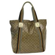 Pre-owned Canvas gucci-bags Gucci Vintage , Yellow , Dames