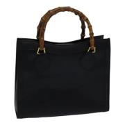 Pre-owned Leather handbags Gucci Vintage , Black , Dames