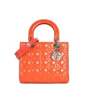 Pre-owned Leather dior-bags Dior Vintage , Orange , Dames