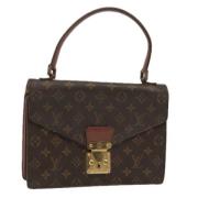 Pre-owned Canvas handbags Louis Vuitton Vintage , Brown , Dames