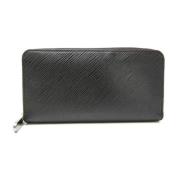 Pre-owned Leather wallets Louis Vuitton Vintage , Black , Dames