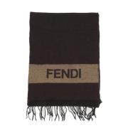 Pre-owned Wool scarves Fendi Vintage , Brown , Dames