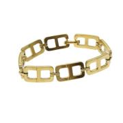 Pre-owned Metal bracelets Dior Vintage , Yellow , Dames