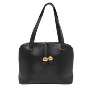 Pre-owned Leather chanel-bags Chanel Vintage , Black , Dames