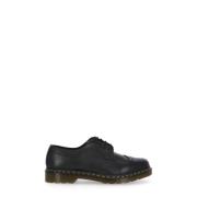 Zwarte Leren Brogue Veterschoenen Dr. Martens , Black , Heren