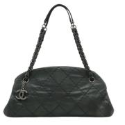 Pre-owned Leather chanel-bags Chanel Vintage , Black , Dames