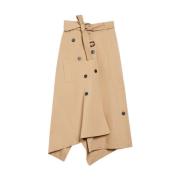 Trench Rok Trendy en Uniek Ontwerp Max Mara Weekend , Beige , Dames