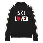 Ski Lover Half Neck Sweater MC2 Saint Barth , Black , Dames