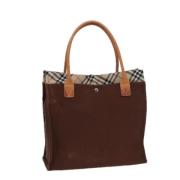 Pre-owned Canvas shoulder-bags Burberry Vintage , Brown , Dames