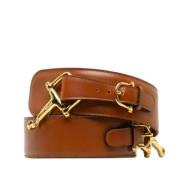 Pre-owned Leather belts Celine Vintage , Brown , Dames