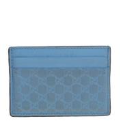 Pre-owned Leather wallets Gucci Vintage , Blue , Dames