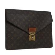 Pre-owned Canvas louis-vuitton-bags Louis Vuitton Vintage , Brown , Da...