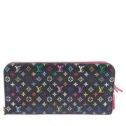 Pre-owned Canvas wallets Louis Vuitton Vintage , Black , Dames