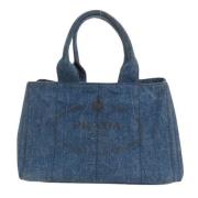 Pre-owned Denim prada-bags Prada Vintage , Blue , Dames