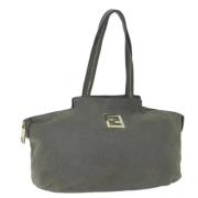 Pre-owned Leather totes Fendi Vintage , Gray , Dames