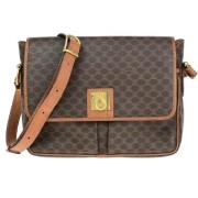 Pre-owned Canvas shoulder-bags Celine Vintage , Brown , Dames