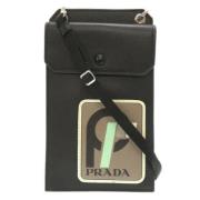 Pre-owned Leather prada-bags Prada Vintage , Black , Dames