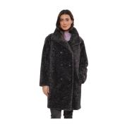 Teddy Coat Ena.7002412 Mid Long Style Rino&Pelle , Gray , Dames