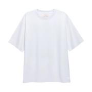 Witte oversized T-shirt met korte mouwen Gertrude , White , Heren