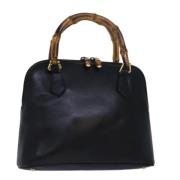 Pre-owned Leather gucci-bags Gucci Vintage , Black , Dames