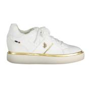 Witte Hailey Sneaker Chic Lace-Up U.s. Polo Assn. , White , Dames