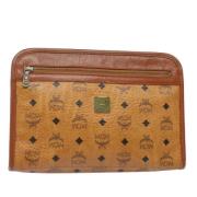 Pre-owned Leather clutches MCM Pre-owned , Brown , Dames