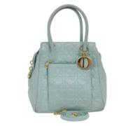 Pre-owned Leather dior-bags Dior Vintage , Green , Dames