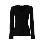 Stijlvolle Gebreide Top Twinset , Black , Dames