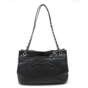 Pre-owned Leather chanel-bags Chanel Vintage , Black , Dames