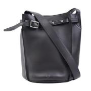 Pre-owned Leather shoulder-bags Celine Vintage , Black , Dames