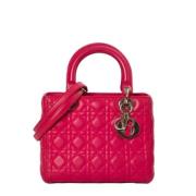 Pre-owned Leather dior-bags Dior Vintage , Pink , Dames