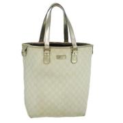 Pre-owned Canvas totes Gucci Vintage , Beige , Dames