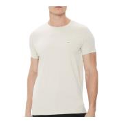 Slim Fit Stretch T-shirt voor heren Calvin Klein , Beige , Heren