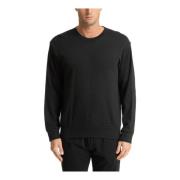 Effen Logo Geborduurde Nachtmode Sweatshirt Calvin Klein , Black , Her...