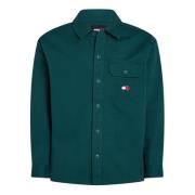 Groen Essentieel Overhemd met Iconische Details Tommy Hilfiger , Green...