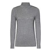 Grijze Sweater met Strass Pinko , Gray , Dames