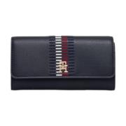 Chique Flap Portemonnee Dames Tommy Hilfiger , Black , Dames