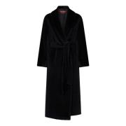 Zwarte Wrapjas Aw24 Elegante Stijl Max Mara , Black , Dames