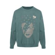 Roller Singer Sweatshirt Bos Glitter Newtone , Green , Dames