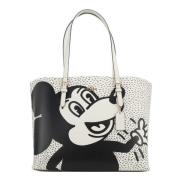 Mickey Mouse X Keith Haring Tote Bag Coach , Black , Dames