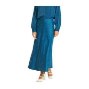 Lange rok met strass Alma EN Pena , Blue , Dames